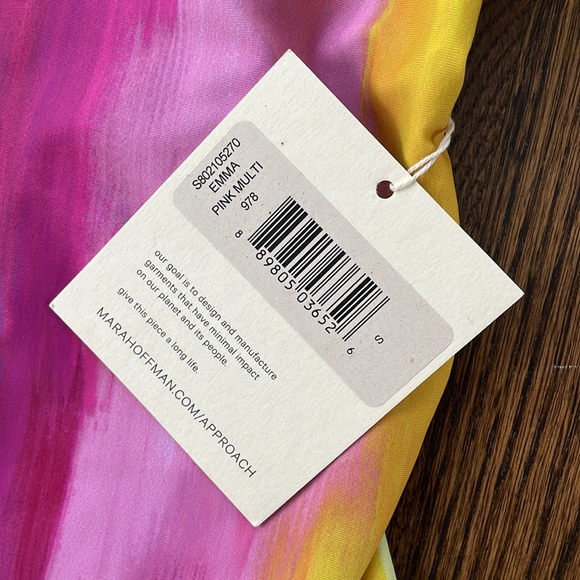 Mara Hoffman Women's Emma Cross Back One Piece Swimsuit - Picture 3 of 5